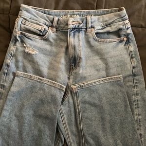 American Eagle hi-waisted Curvy mom jean